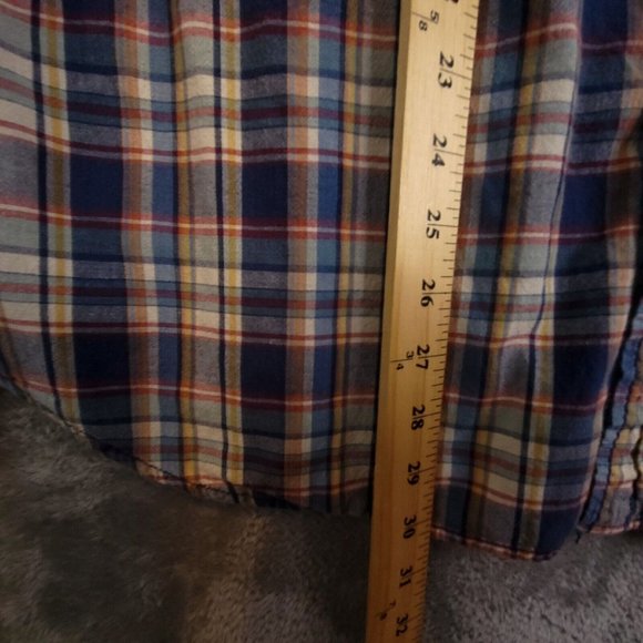 Mambo Australia Mens Shirt Western Pearl Snap Long Sleeve Pockets Plaid Multi XL - Picture 4 of 13